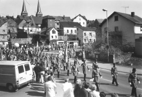 37. Rheinischer Schützentag in Montabaur 1988 - Parade durch die Stadt