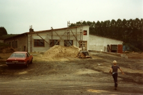 Bau der Schießsportanlage am Alten Galgen, 1984